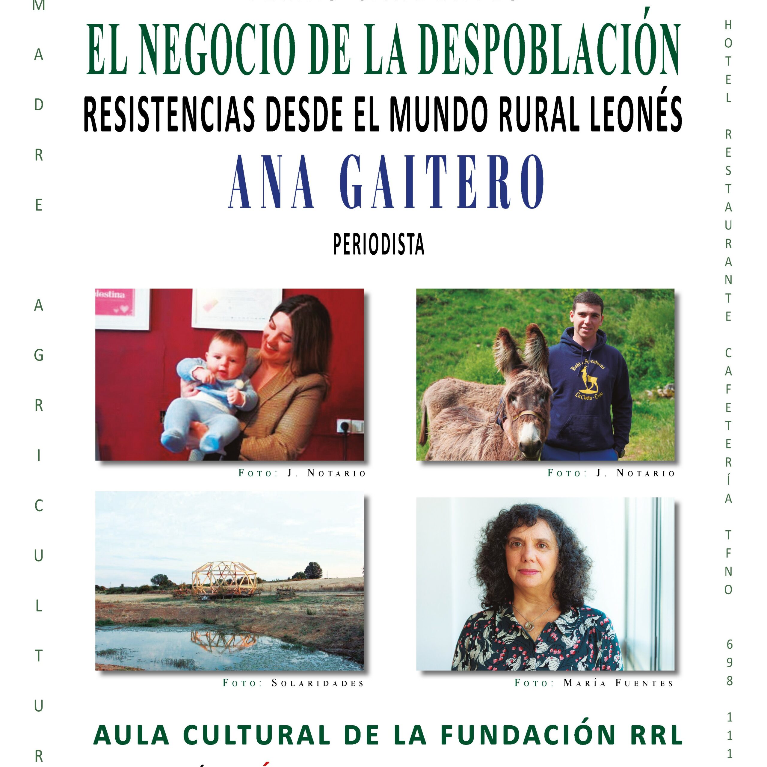 La periodista Ana Gaitero analiza en la Fundación Renacimiento Rural Leonés “El negocio de la despoblación”
